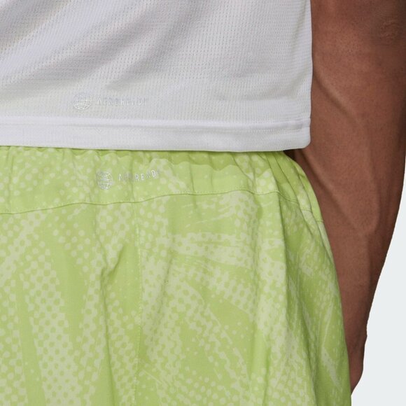 Adidas Mens Running BTN Shorts H61161 Lime Wicking 5" Size XS Extra Small - Picture 6 of 6